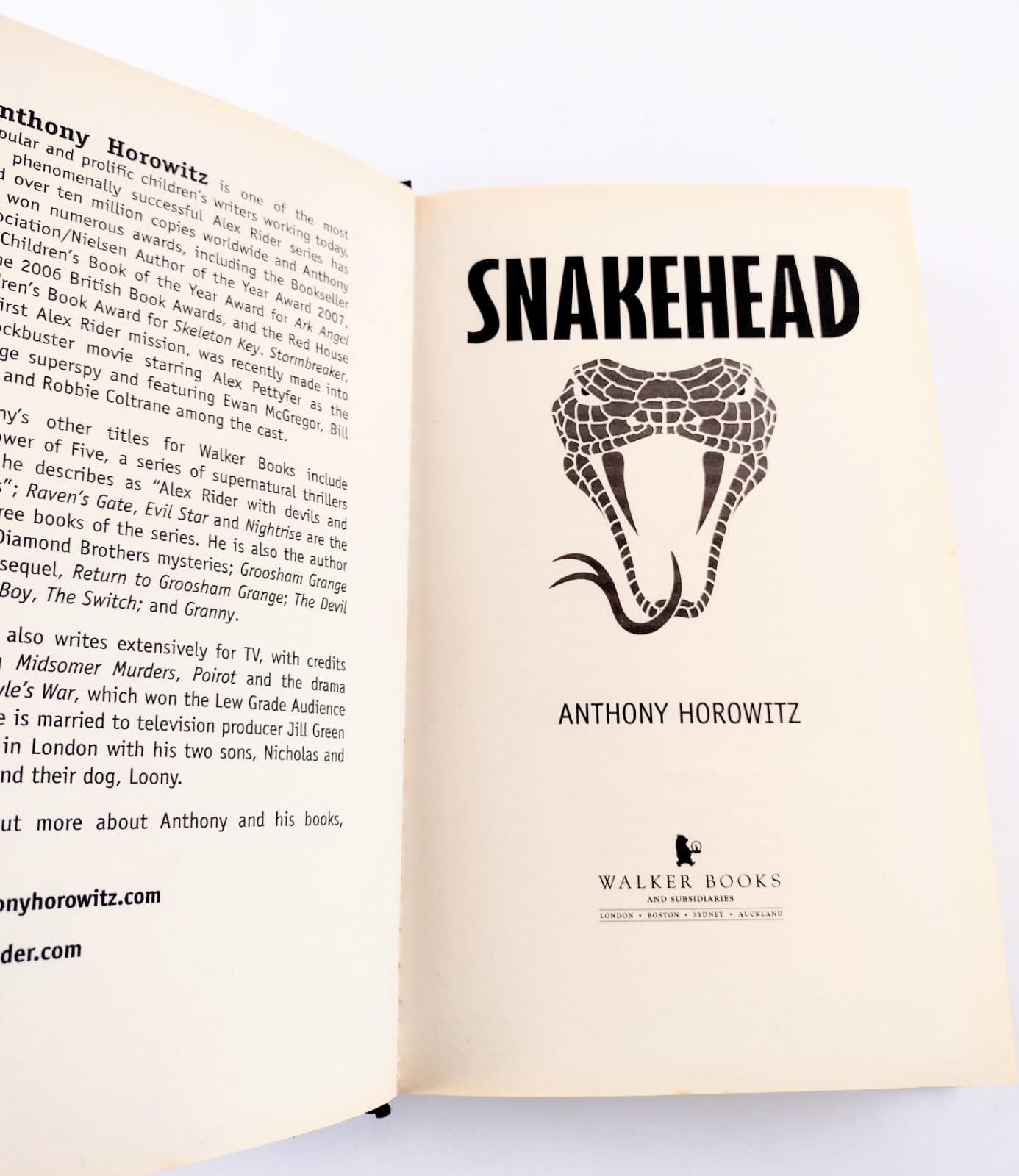 Snakehead by Anthony Horowitz