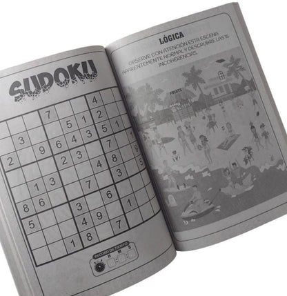 Maxi todito sopas de letras-crucigramas -diferencias-laberintos-sombras-sudokus by Mundo litográfico