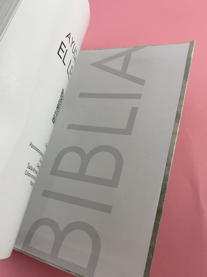 Biblia RVR1960 Blanca con verde Tapa Flexible