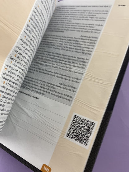 Biblia encuentro diario con Dios gris QR - RVC