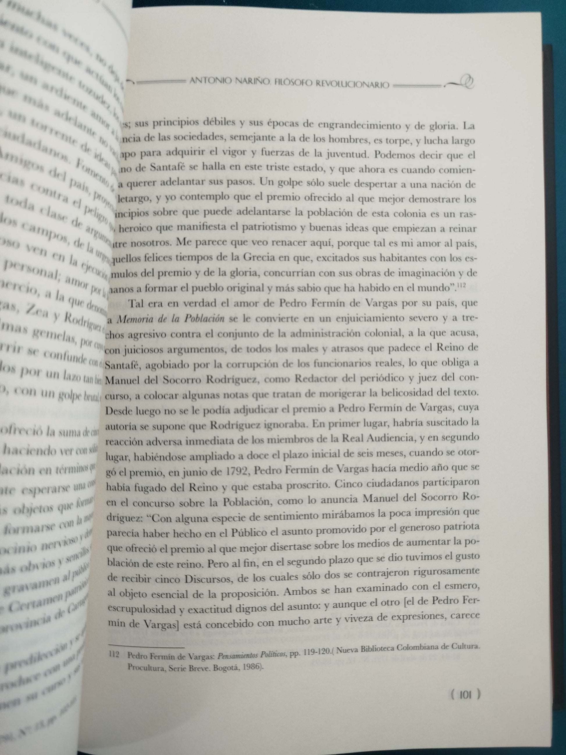 Antonio Nariño: Filosofó Revolucionario by Enrique Santos Molano
