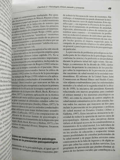 Introducción a la psicología clínica ciencia y práctica by Bruce E Compas