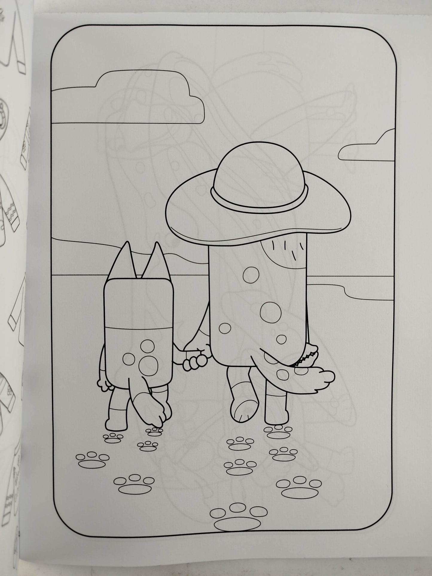 Bluey Hurra Playa Libro para colorear by Bluey