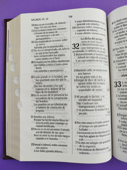 Santa biblia del oso conmemoración con índice
