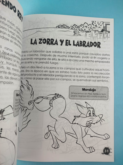 Fábulas para colorear vol 1 by Mario Ignacio Galvis