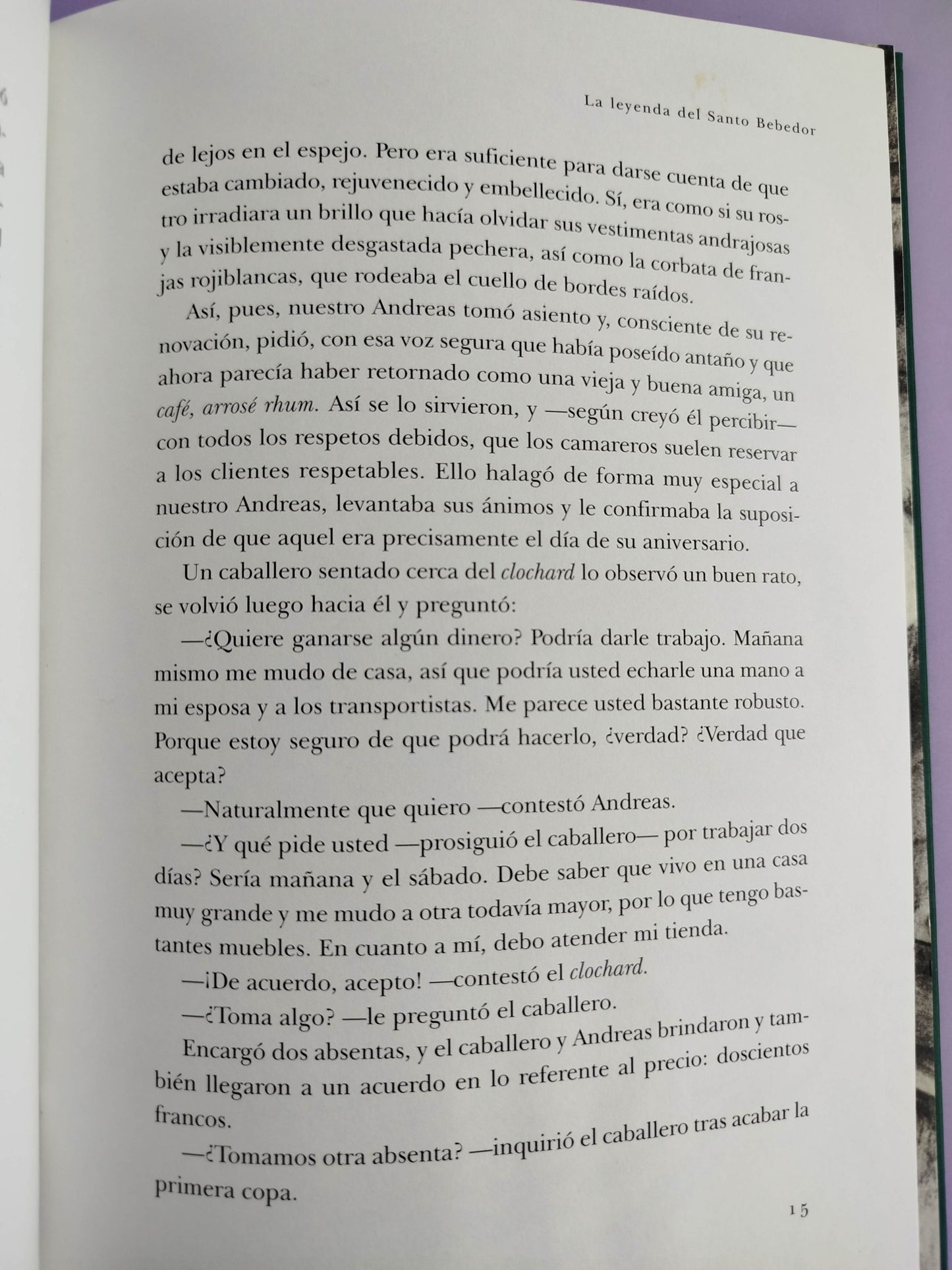 La leyenda del Santo Bebedor