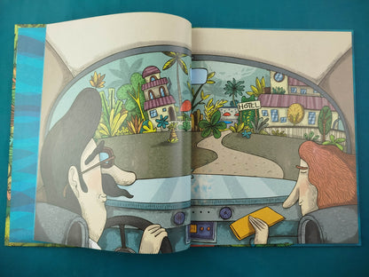 El niño en el hotel al borde de la carretera