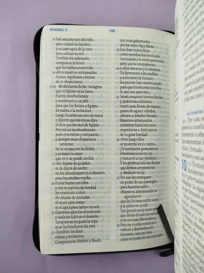 Biblia traducción en lenguaje actual 066 negro / canto plateado