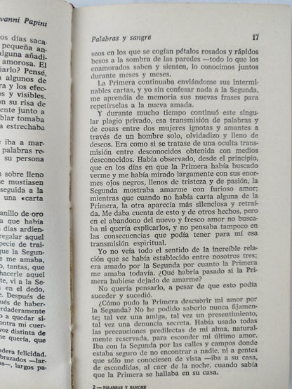 Palabras y sangre by giovanni papini