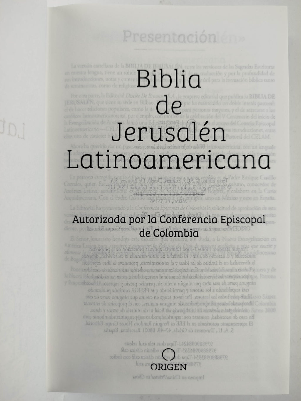 Biblia Católica Biblia de Jerusalén Latinoamericana, tapa dura, tela azul turquesa, edición de regalo by Cipriano Valera