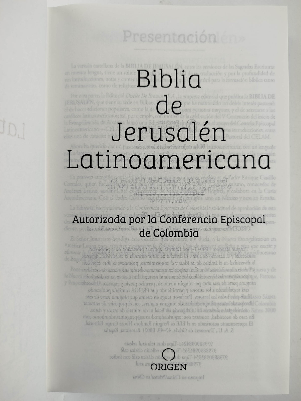 Biblia Católica Biblia de Jerusalén Latinoamericana, tapa dura, tela azul turquesa, edición de regalo by Cipriano Valera