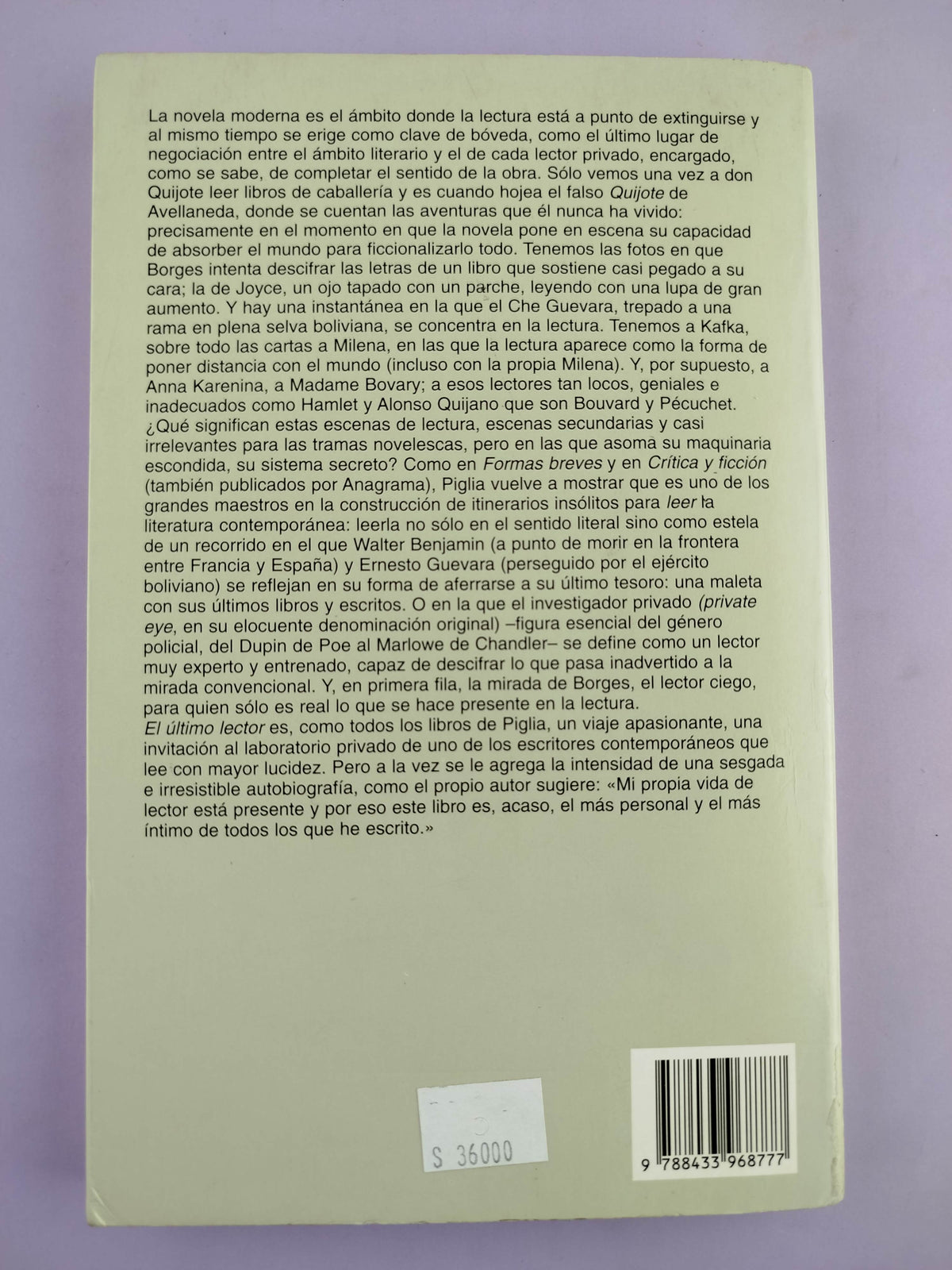 El último lector by Ricardo Piglia