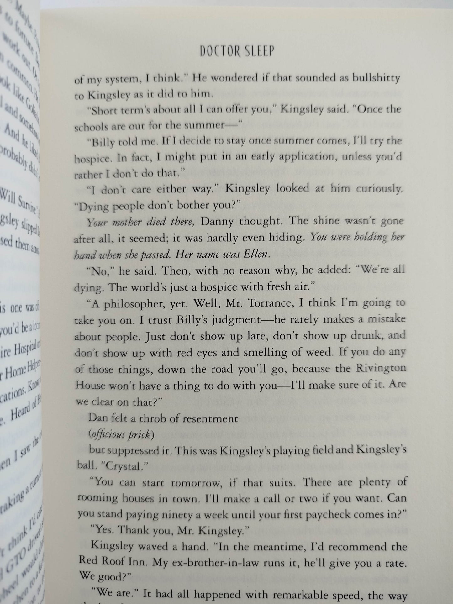 Doctor sleep by Stephen King