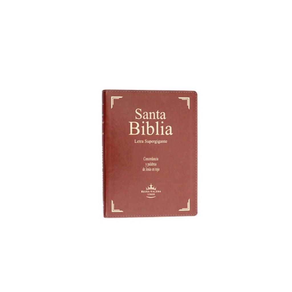 Biblia letra súper gigante RVR 1960 índice / marrón by reina valera 1960