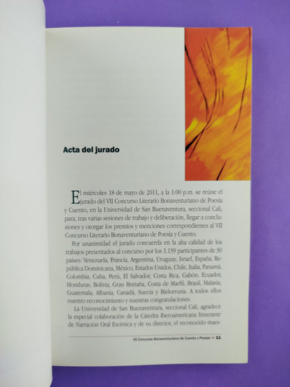 Concurso Bonaventuriano de Cuento y Poesía