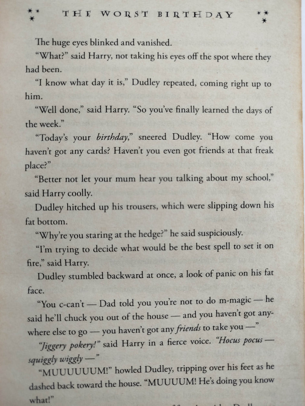 Harry potter and the chamber of secrets by J.k Rowling