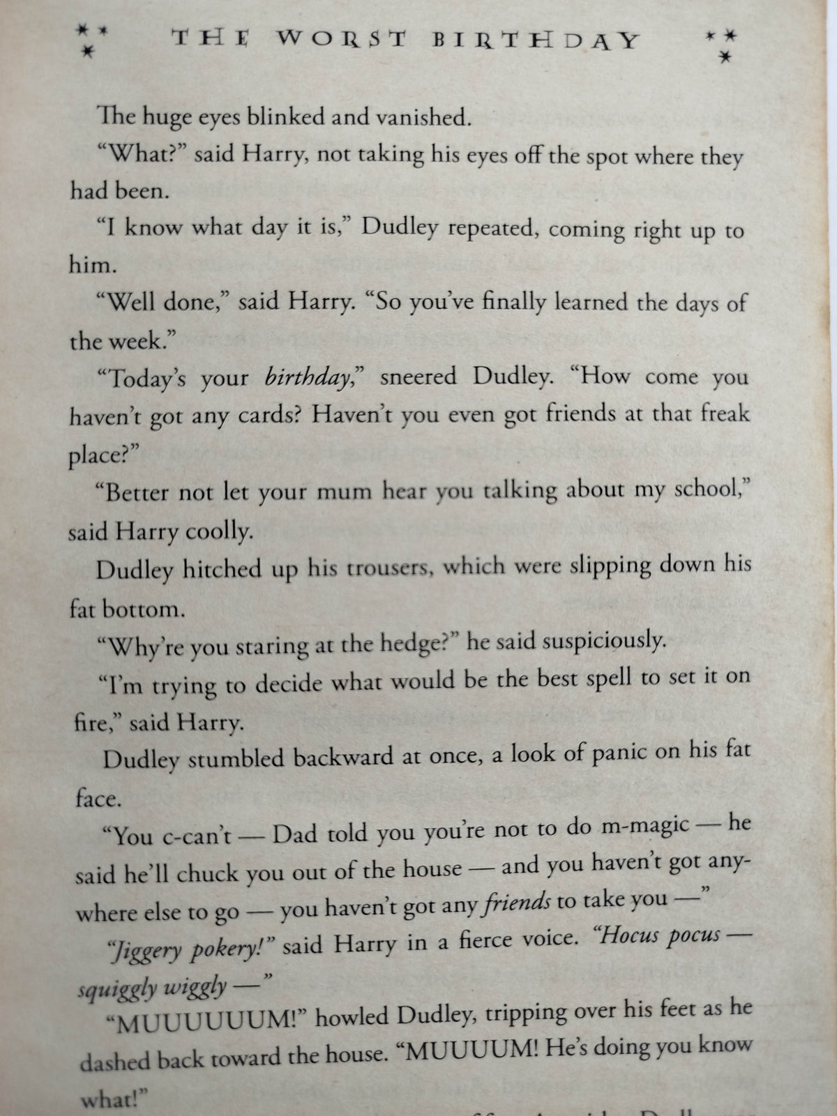Harry potter and the chamber of secrets by J.k Rowling