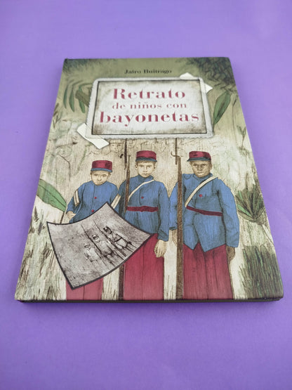 Retrato de niños con bayonetas