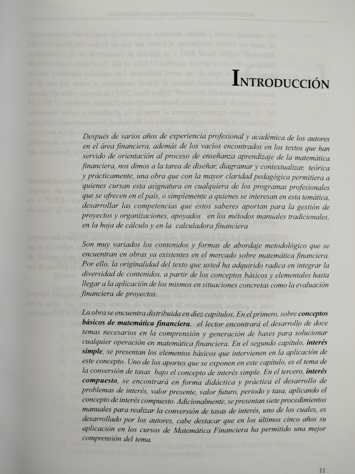 Matemática Financiera: interés, Tasas y Equivalencias