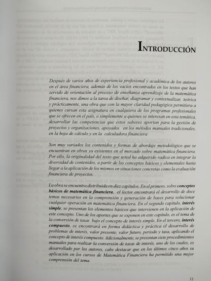 Matemática Financiera: interés, Tasas y Equivalencias