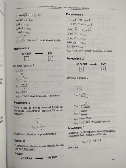 Matemática Financiera: interés, Tasas y Equivalencias