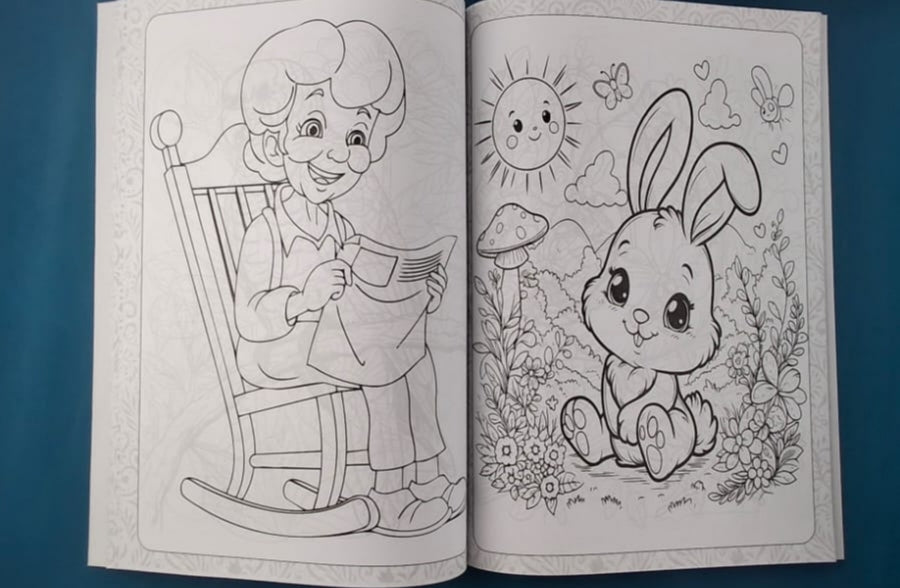 Libro para colorear dibujos grandes