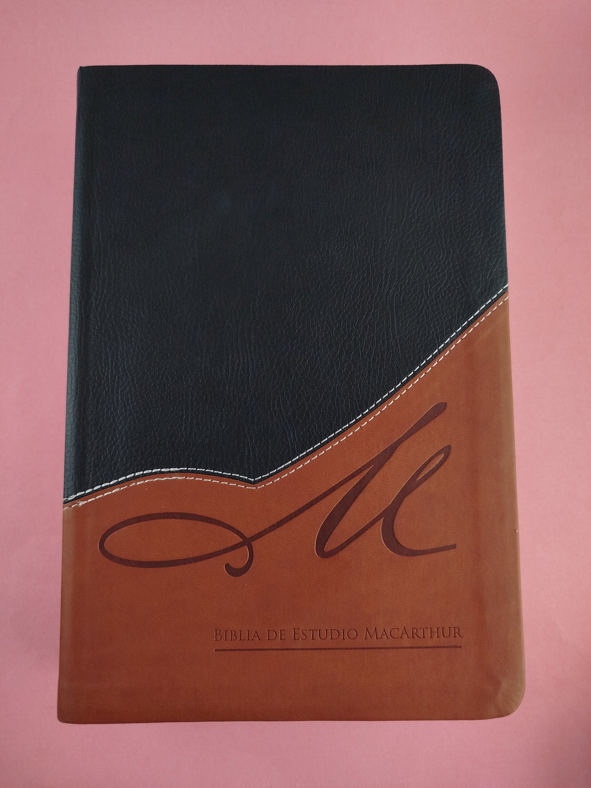 Biblia De Estudio Macarthur De Lujo Dos Tonos by libreriatroya.com