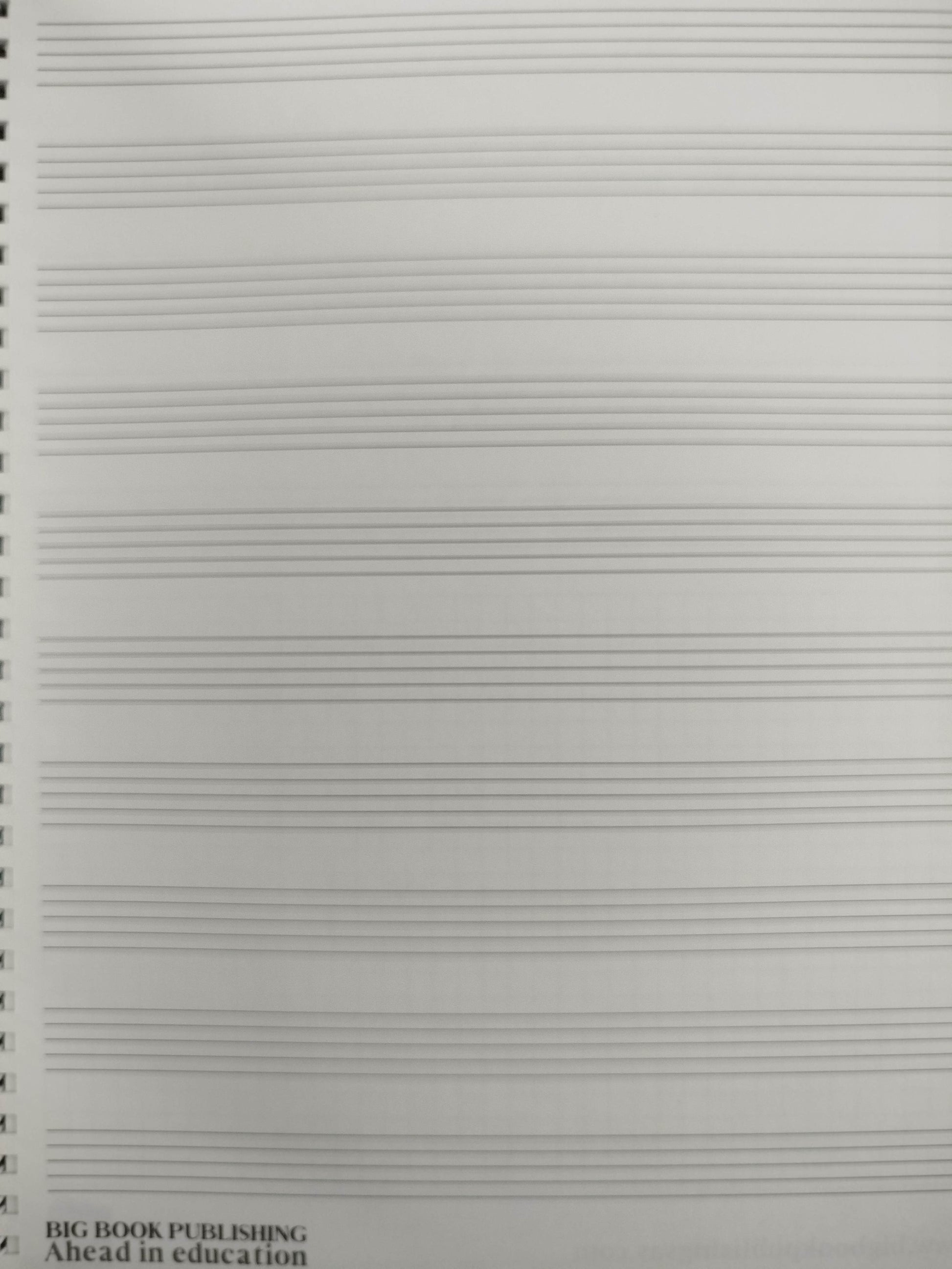 Cuaderno pentagramado big book publihing by Varios