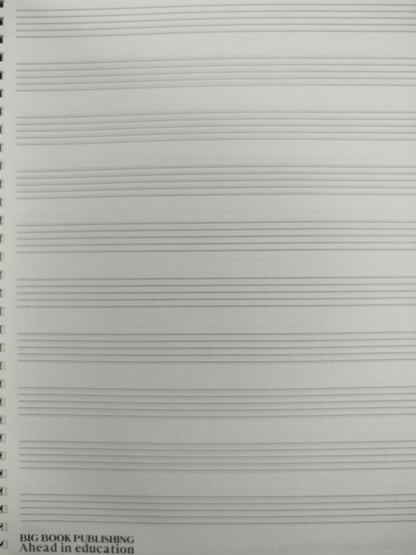 Cuaderno pentagramado big book publihing by Varios