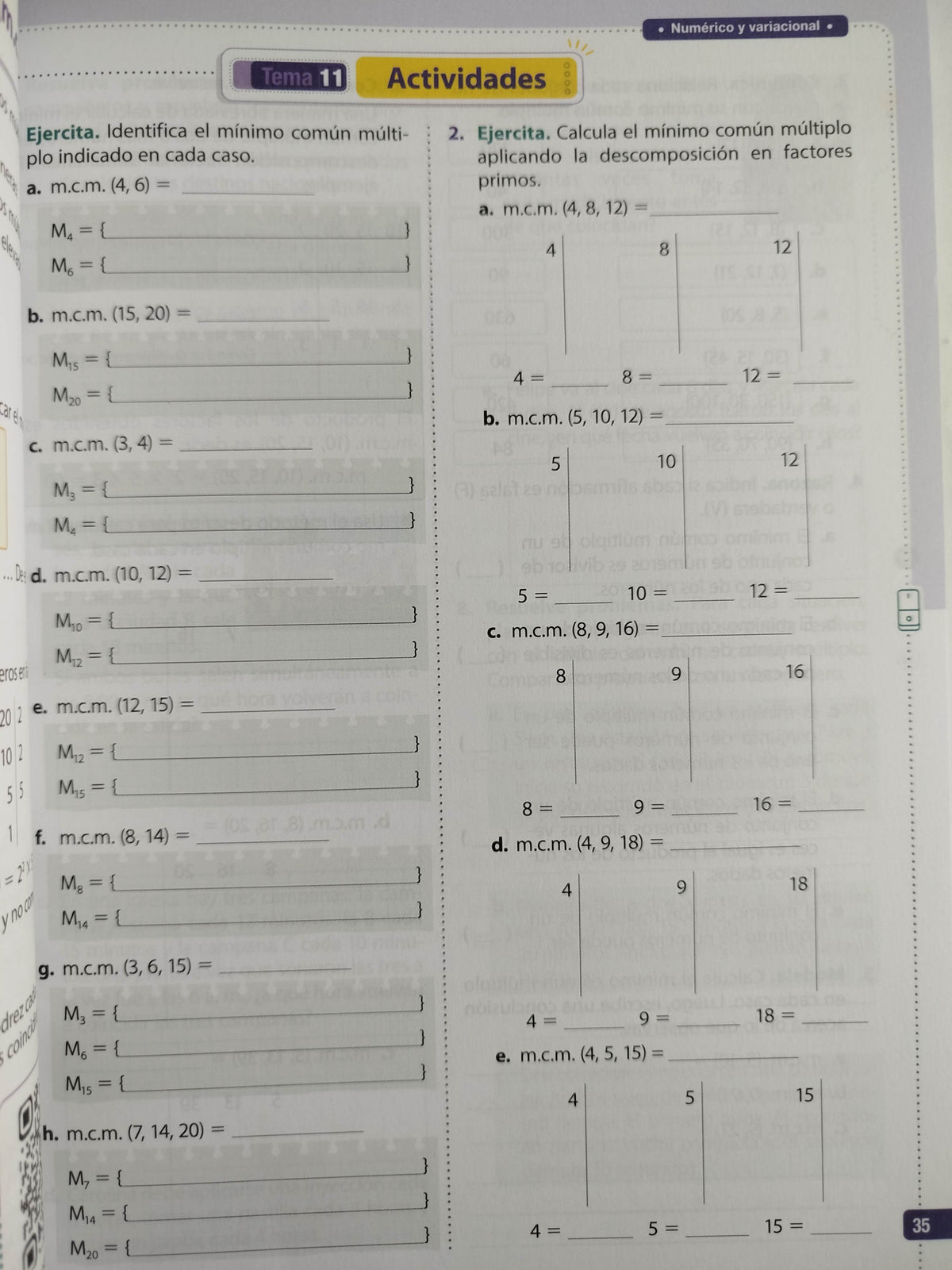 Ideas matemáticas 6 by varios
