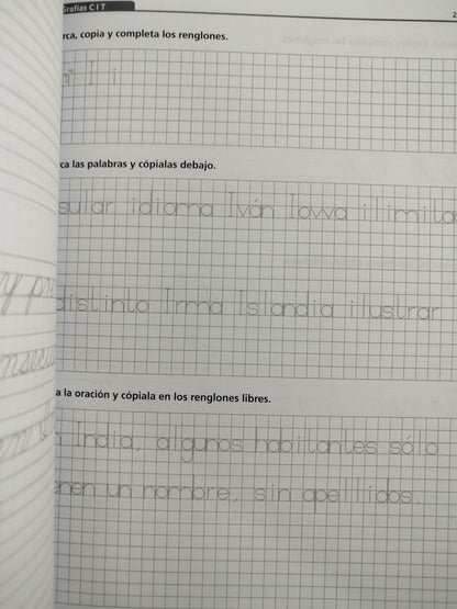 Ejercicios de Caligrafía 5 de primaria by Varios