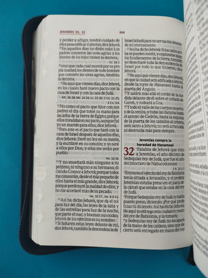Biblia rvr 60 negro sello rosa con índice by Reina Valera 1960