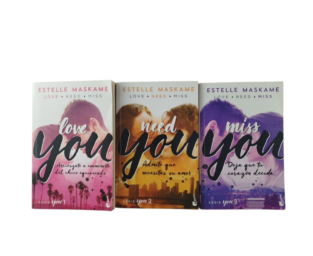 Trilogía you love - need -miss by estelle maskame