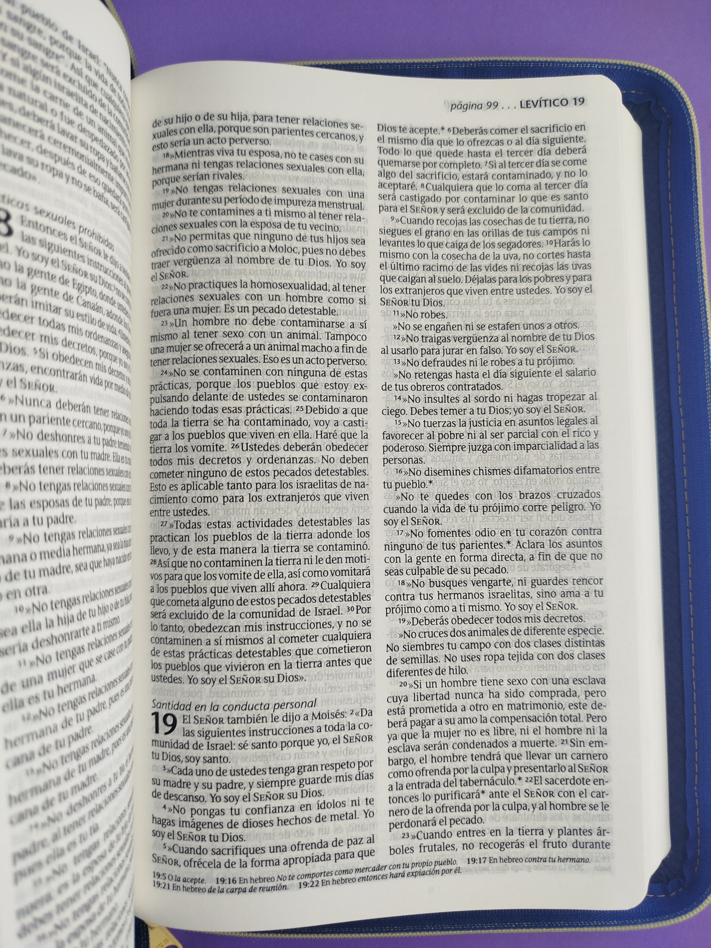 Biblia edición zíper sentipiel azul oscuro girasol