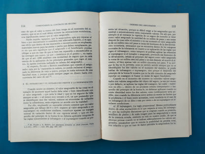 Comentarios al contrato de seguro Parte general