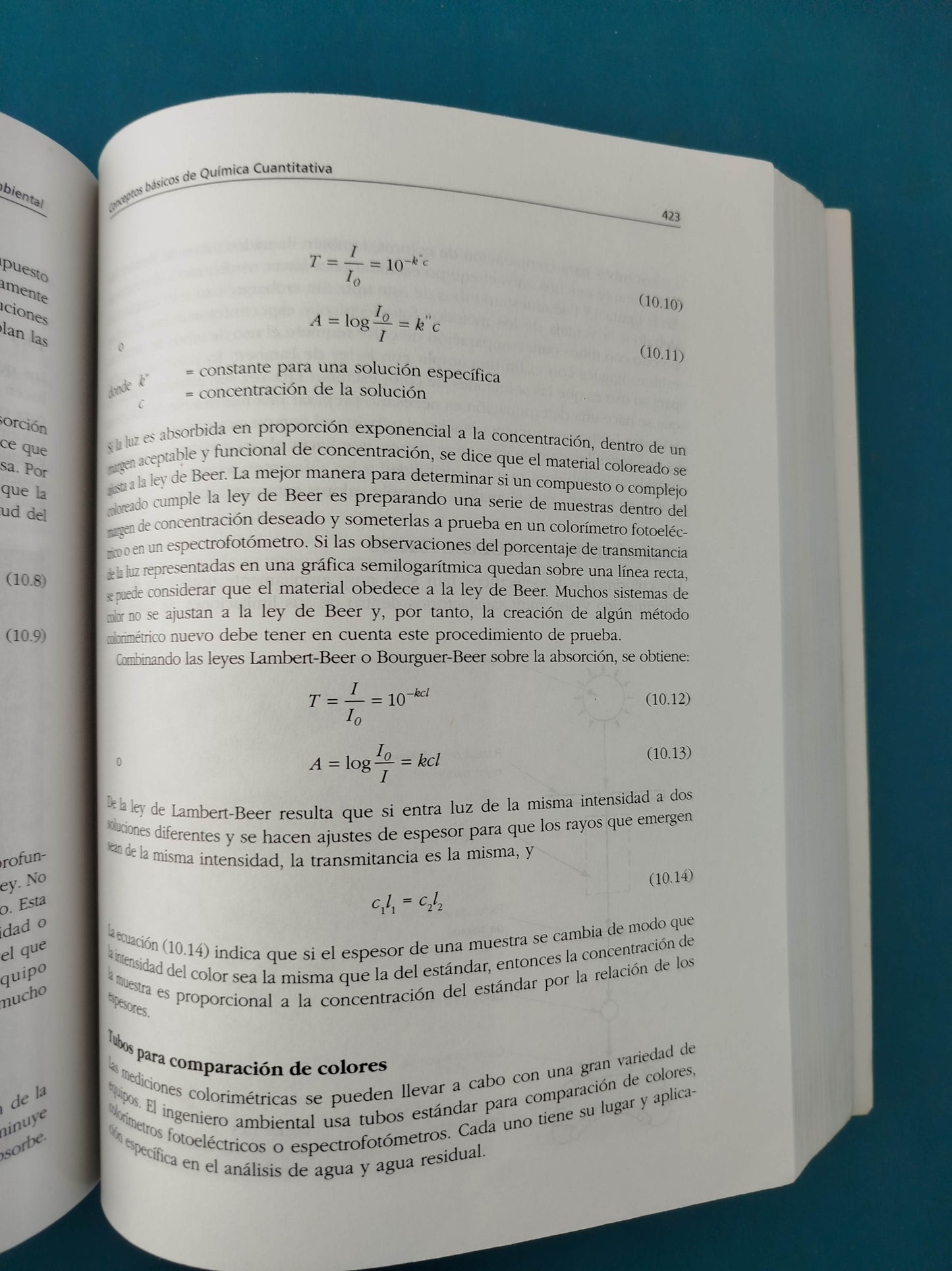 Química para ingeniería ambiental cuarta edición