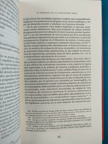 La Racionalidad De Las Leyes Penales. Práctica Y Teoría