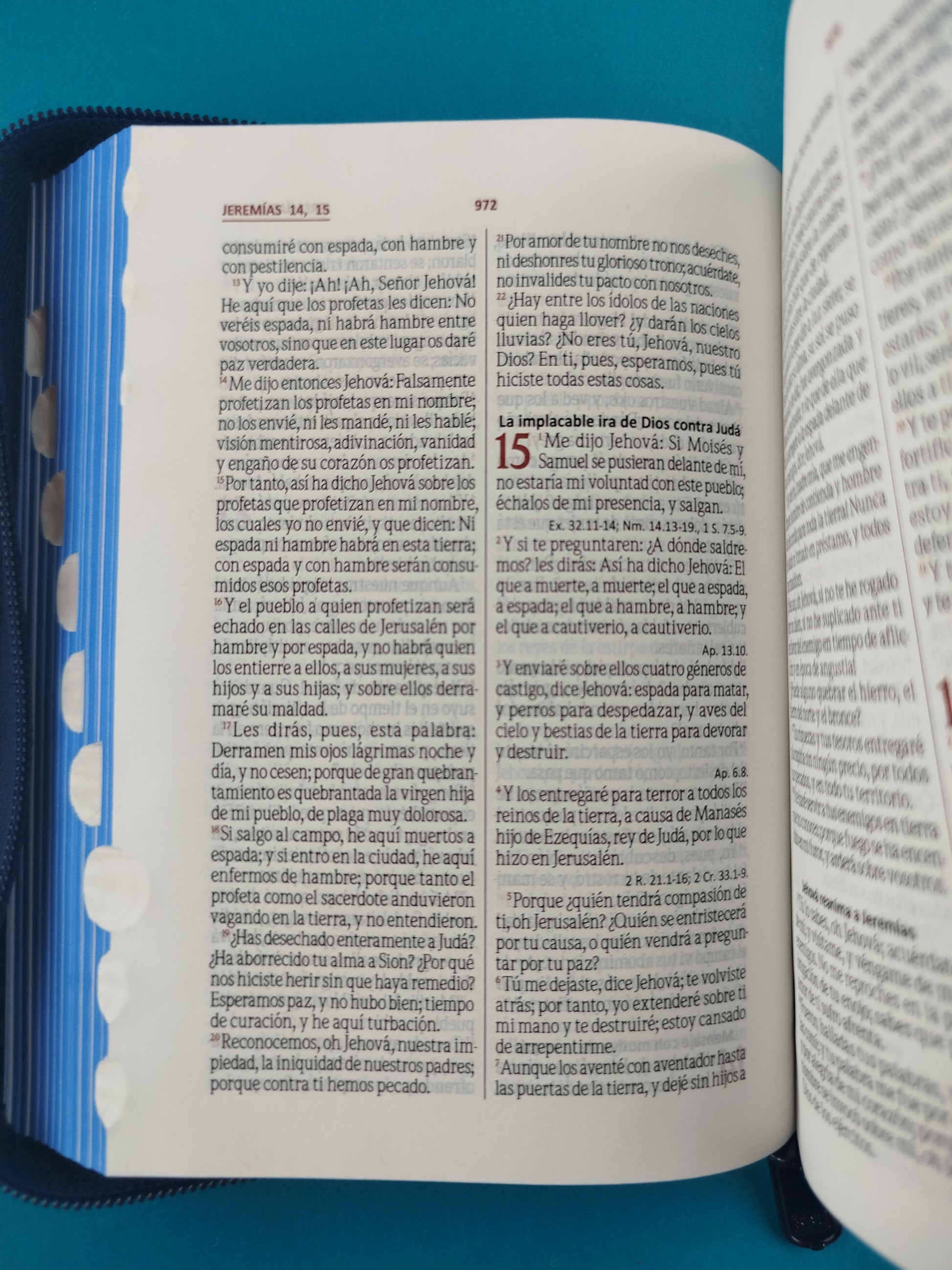 Biblia rvr jean cierre azul con índice by Reina Valera 1960