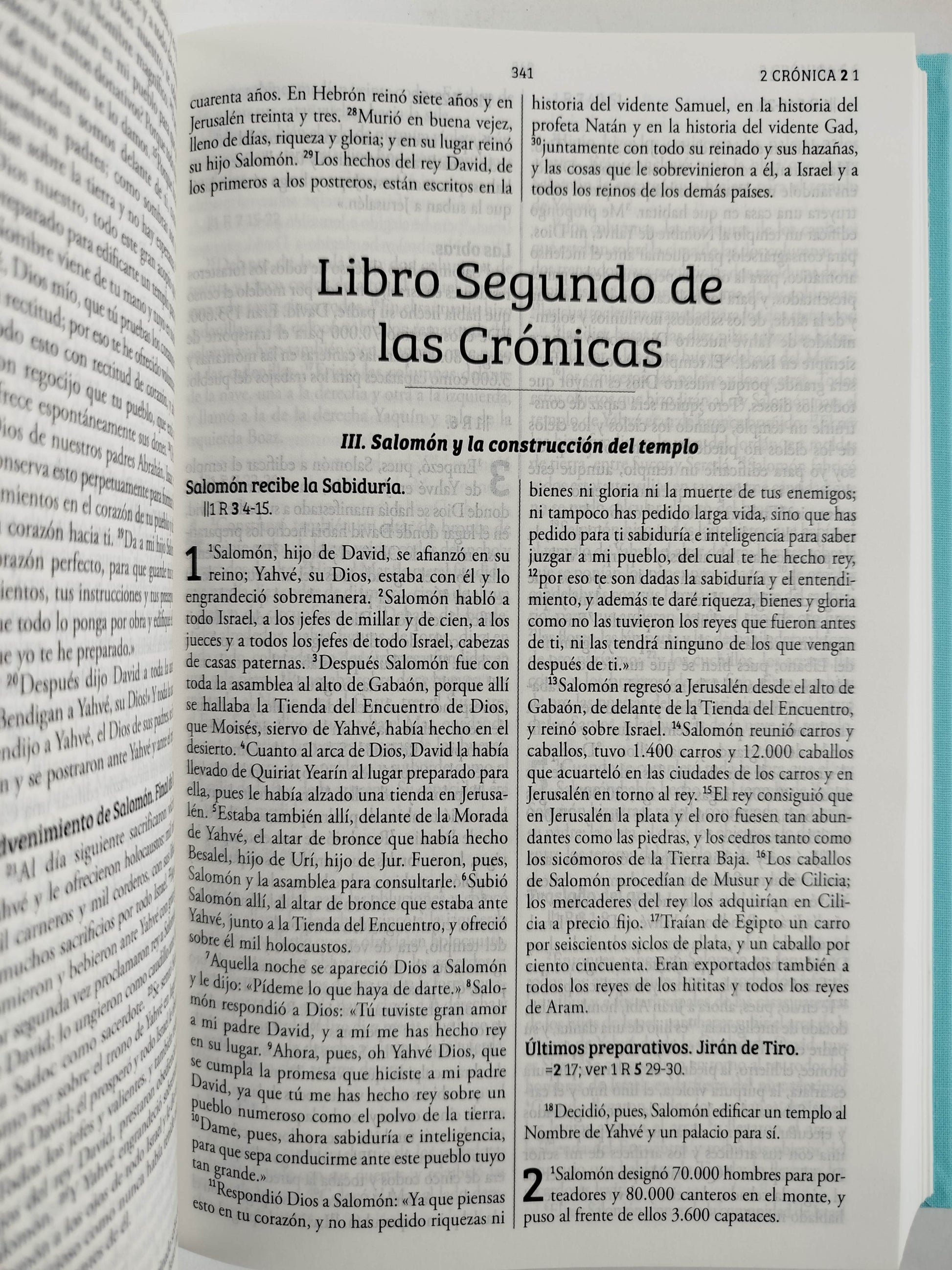 Biblia Católica Biblia de Jerusalén Latinoamericana, tapa dura, tela azul turquesa, edición de regalo by Cipriano Valera