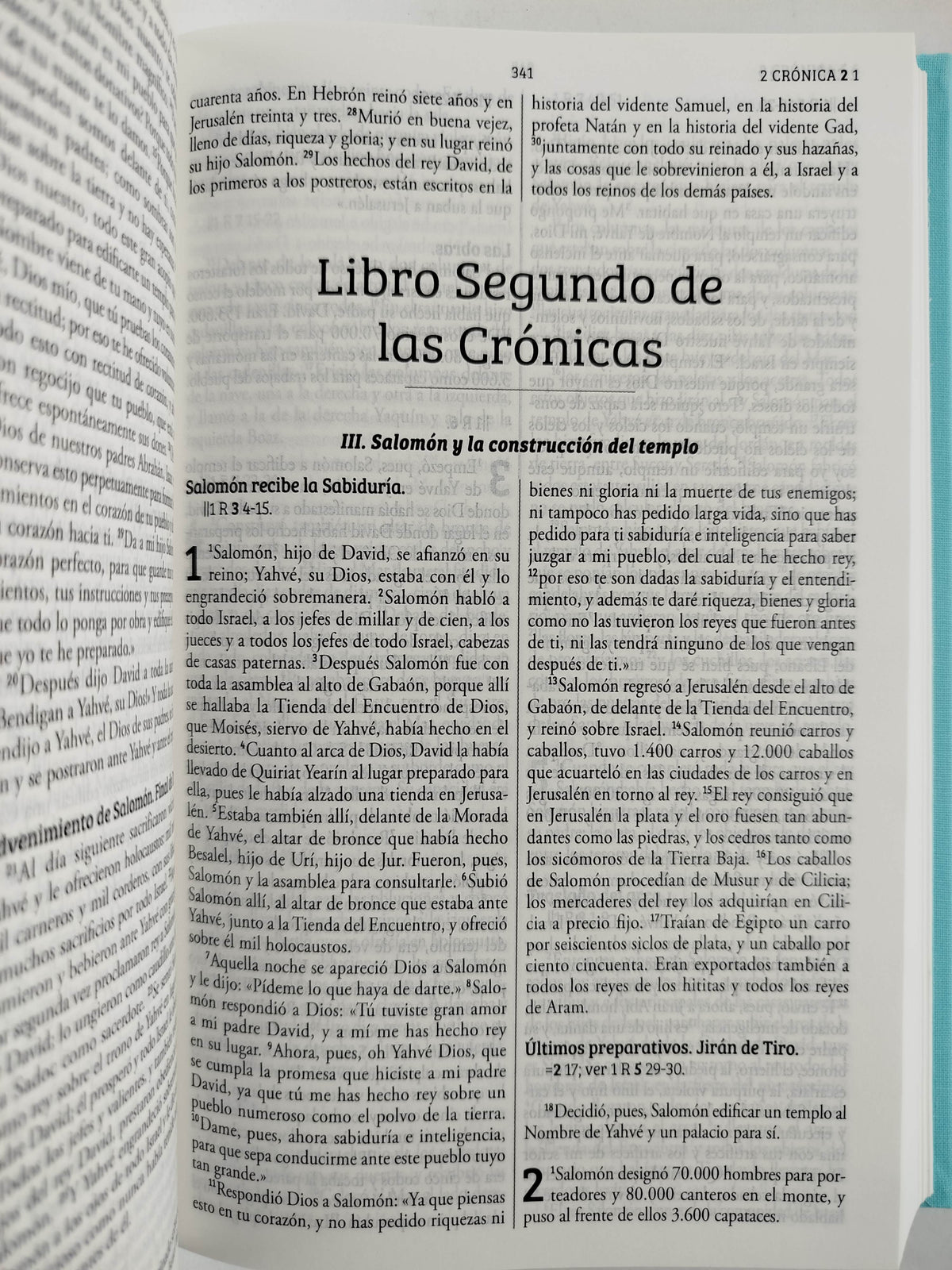 Biblia Católica Biblia de Jerusalén Latinoamericana, tapa dura, tela azul turquesa, edición de regalo by Cipriano Valera