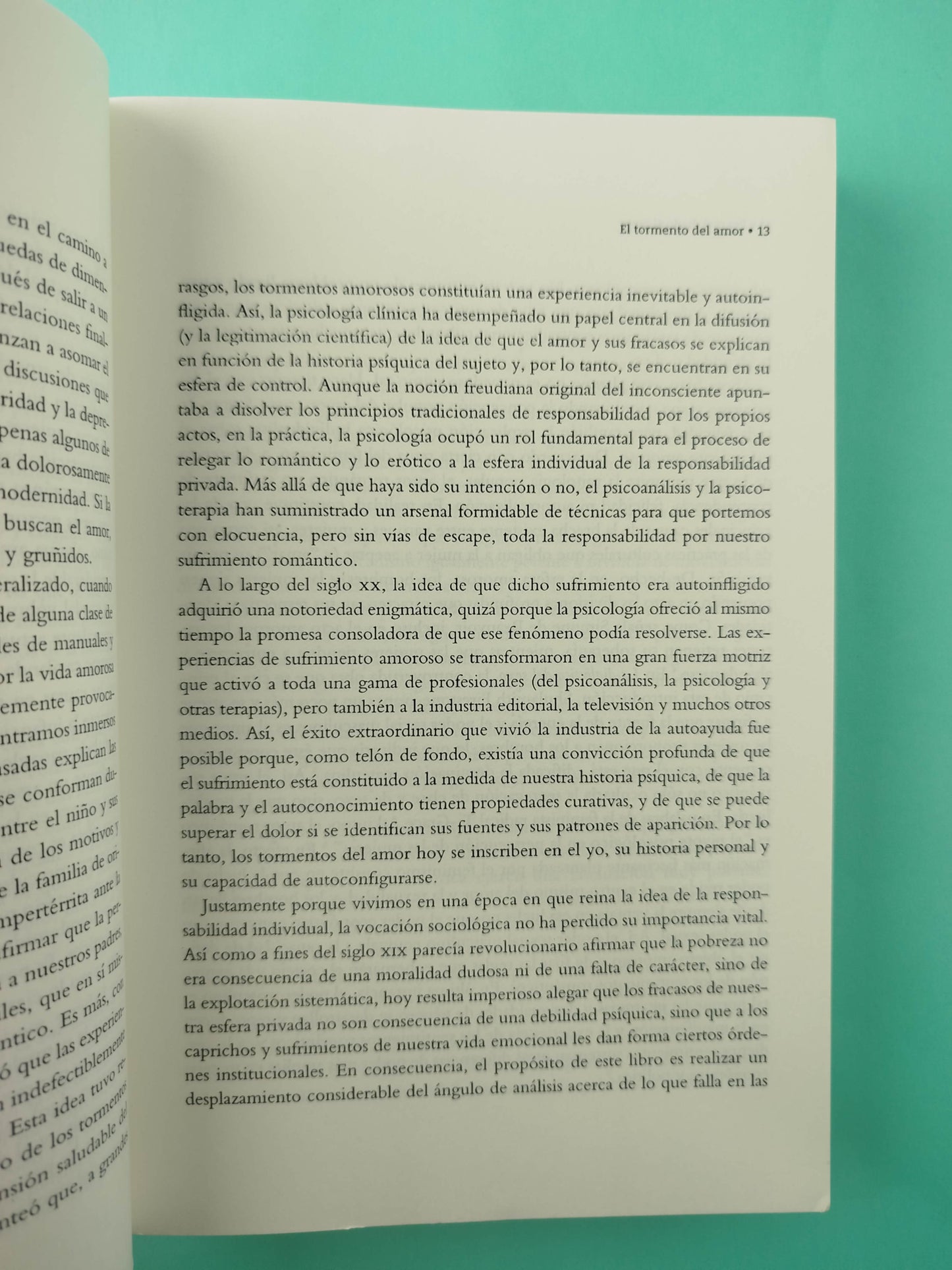Por qué duele el amor: Una explicación sociológica