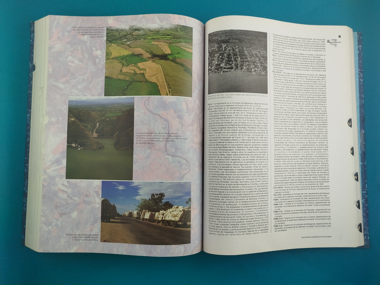 Diccionario Geográfico de Colombia. 4 Tomos