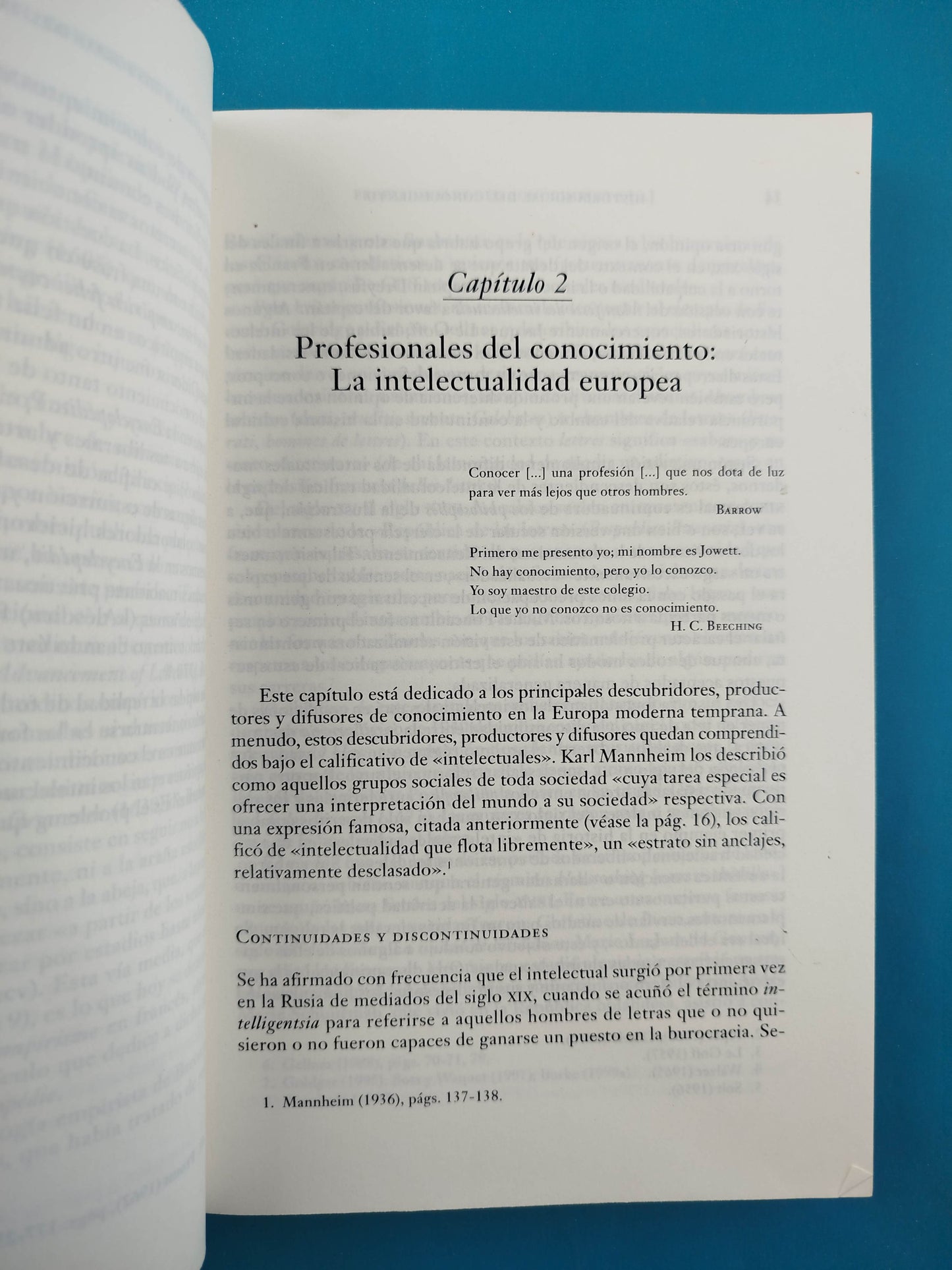 Historia social del conocimiento