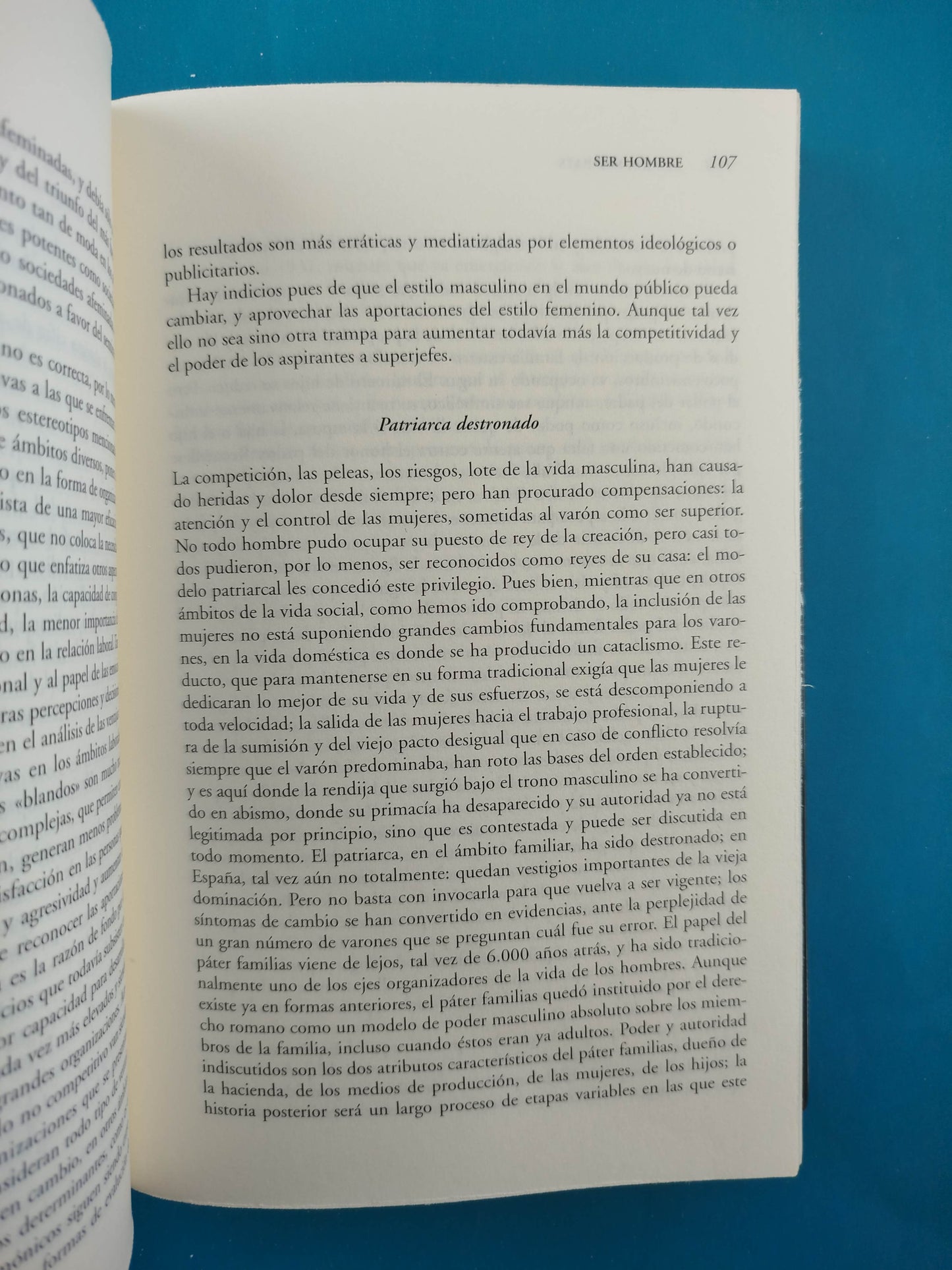 Mujeres y Hombres ¿Un Amor Imposible?