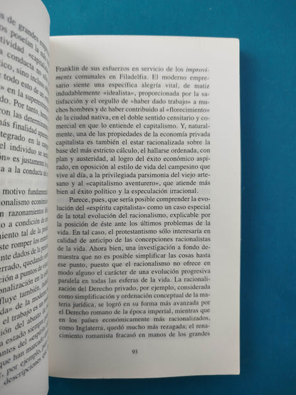 La Ética Protestante y El Espíritu del Capitalismo