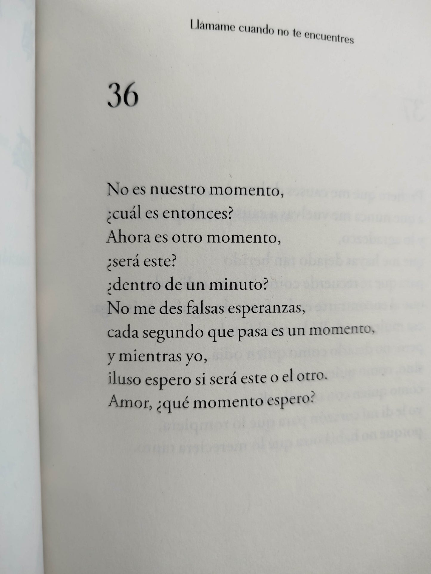 Llámame cuando no te encuentres