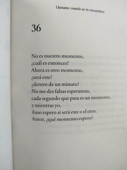Llámame cuando no te encuentres