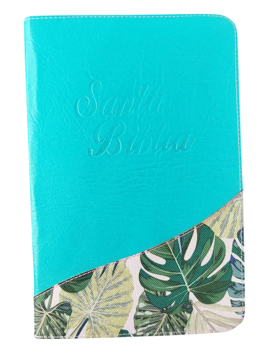 Biblia encuentro diario con Dios azul aguamarina QR - RVC