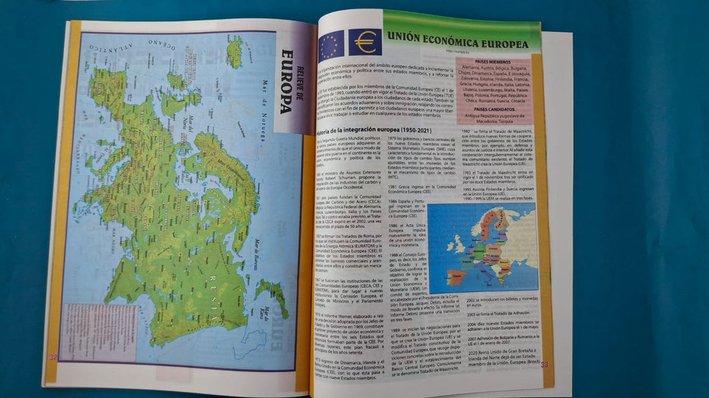Atlas universal cartilla 68 mapas a color 48 pág. by Varios