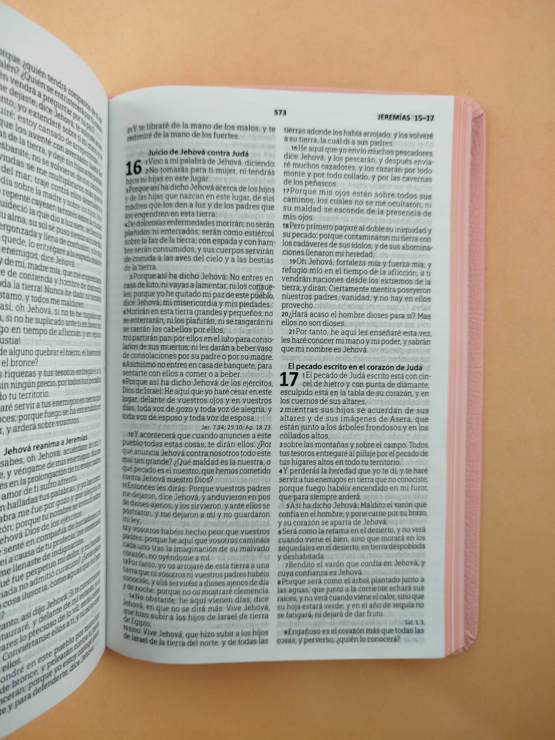 Biblia tipo agenda rosada by Reina Valera 1960